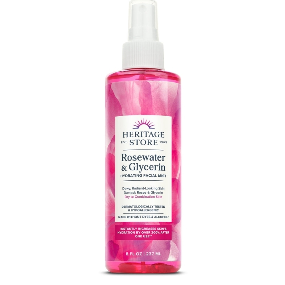 Heritage Store Rosewater & Glycerin Hydrating Facial Mist
